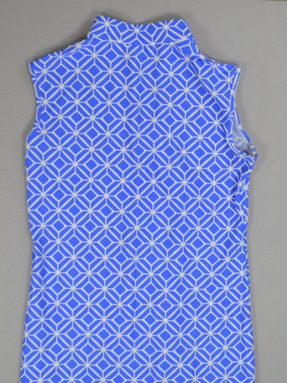 💙 Jude Connally Blue Geometric Shift Dress XS Golf Tennis Pickleball USA - Picture 6 of 11